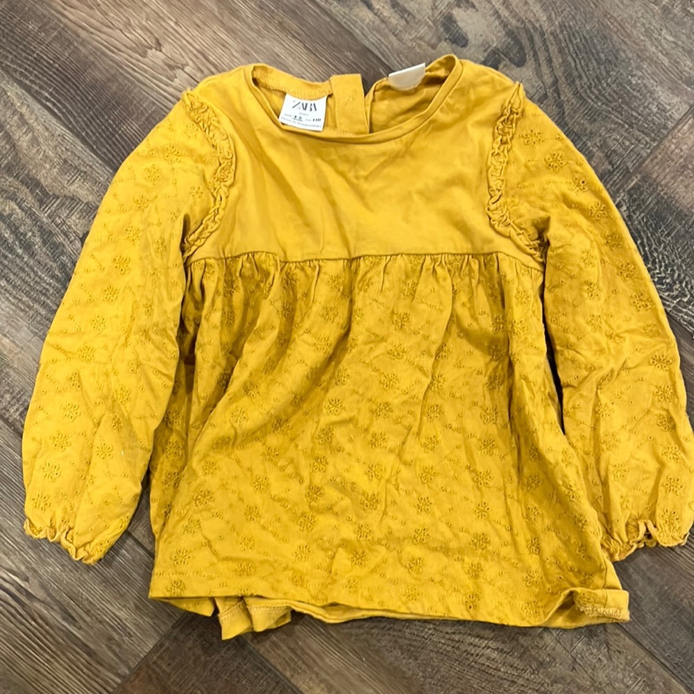 Long sleeve Zara shirt 4-5t